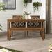 Foundry Select Bictor 4 - Person Chevron Outdoor Patio Dining Set -, Wood in Brown | 59.875 W x 31.875 D in | Wayfair