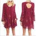 Free People Dresses | Free People Oxford Embroidered Mini Dress. Size Small. | Color: Red | Size: S