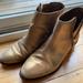 J. Crew Shoes | J Crew Gold Ankle Booties Size 9.5 | Color: Gold | Size: 9.5