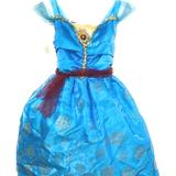 Disney Costumes | Girls Brave Merida Dress Up Disney Character Costume Hoop Dress Size 4-6x | Color: Blue | Size: 4-6 T