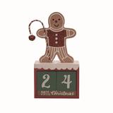 The Holiday Aisle® 3 Piece Wood Gingerbread Countdown Set Wood in Brown | 7.75 H x 2 W x 4 D in | Wayfair 85122B1603074A5EA27D91EF58646F07