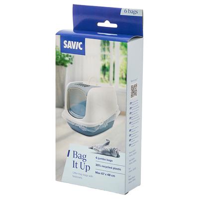 6x Savic Bag it Up Jumbo Litter Tray Bags