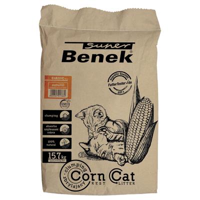 25L Super Benek Natural Corn Clumping Cat Litter