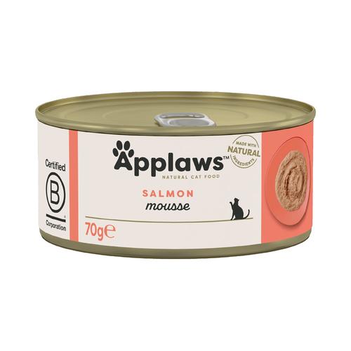 6x70g Salmon Mousse Applaws Wet Cat Food