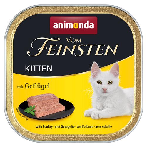 6x100g Kitten Poultry Animonda vom Feinsten Wet Cat Food