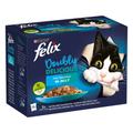 24x100g Doubly Delicious Fish Selection Felix As Good As It Looks Wet Cat Food