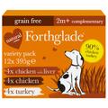 36x395g Just Poultry Grain Free Forthglade Wet Dog Food | Chicken with Liver, Chicken & Turkey