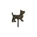 Winston Porter CAST IRON HOOK - FantasHome Wall Mounted Cast Iron Home Décor Single Hook (Dog) Metal in Black/Gray | 6 H x 5 W x 2 D in | Wayfair