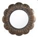 Rosalind Wheeler Tymir Round Metal Framed Wall Mounted Accent Mirror in Brown Metal | 20 H in | Wayfair 75FB7924ADCA4357AFA9ED1C9C064585