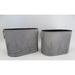 Gracie Oaks Fern Patterns Handled Metal Bucket Set Metal in Gray | 8.1 H x 11.2 W x 7.2 D in | Wayfair 705F53A05BAE47D2BB12FACDFDDA1D2F