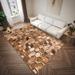Brown 30 x 20 x 0.19 in Area Rug - Corrigan Studio® Mosaic Faux Leather 1"8" X 2"6" Accent Rug Chenille | 30 H x 20 W x 0.19 D in | Wayfair