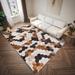 Black/Brown 30 x 20 x 0.19 in Area Rug - Corrigan Studio® Mosaic Faux Multi-Color 1"8" X 2"6" Accent Rug Chenille | 30 H x 20 W x 0.19 D in | Wayfair