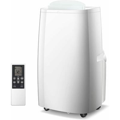 13500 BTU White Portable Air Conditioner Smart AC w/Dehumidifier & Fan App Home
