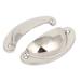 Drawer Iron Antique Style Shell Cup Pull Handles Silver Tone 81mm Length 10pcs - Silver Tone