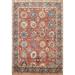 Vegetable Dye Floral Heriz Serapi Oriental Wool Area Rug Handmade - 7'9" x 9'9"