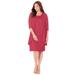 Plus Size Women's Sparkling Lace Jacket Dress by Catherines in Deep Scarlet (Size 22 W)