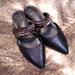 Jessica Simpson Shoes | Jessica Simpson Leather Slip On Flats | Color: Black/Gray | Size: 8.5