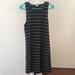 Madewell Dresses | Madewell Black Striped Tank Dress | Color: Black/White | Size: M