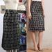 Anthropologie Skirts | Anthro Motala Midi Skirt Drawn Stripes Sam & Lavi | Color: Black/Gold | Size: Lp