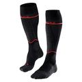 FALKE Women's SK4 Energizing Light W KH Wool With Compression 1 Pair Skiing Socks, Black (Black-Mix 3010), 4-5