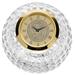 Gold Hobart & William Smith Colleges Shield Logo Crystal Golf Ball Clock