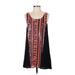 Forever 21 Casual Dress - Shift: Black Aztec or Tribal Print Dresses - Women's Size X-Small