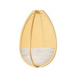 Hudson Valley Lighting Lloyd 1 - Light Flush Mounted Sconce Glass/Metal in Yellow | 12.75 H x 8.75 W x 4.75 D in | Wayfair 4309-AGB