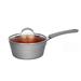 NutriChef 1.7 qt. Non-Stick Aluminum Saucepan Pot w/ Lid Non Stick/Aluminum in Gray | Wayfair PRTNCCW11GLSP
