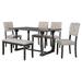 Canora Grey Canora, Classic Tufted Dining Chair Set Wood/Upholstered in Gray | 30 H x 36 W x 60 D in | Wayfair F6ED1F6334054198A36B65A6F864CB5D