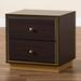 Everly Quinn Cormac 18.5" Tall 2 - Drawer Nightstand Wood in Brown | 18.5 H x 18.9 W x 15.9 D in | Wayfair E9F2114AB20248B1A9389401E70A2BF8