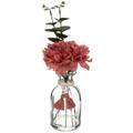 Composition florale en vase Carmen H30 cm - Atmosphera créateur d'intérieur - Rouge cerise