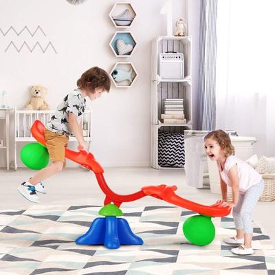 Wippschaukel 360° drehbar, Karussell Wippe mit Griff zum Festhalten, Gartenwippe fuer Kinder ueber Image