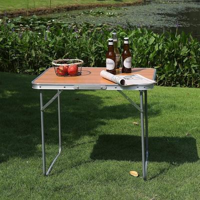 Campingtisch Klapptisch Reisetisch mit Griff eiche - Woltu Image