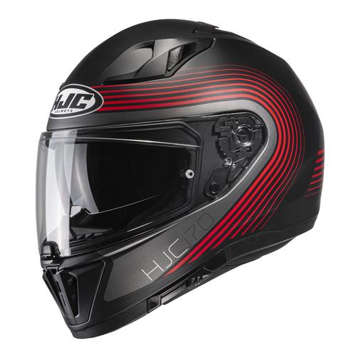 HJC i70 Surf Helm, schwarz-rot, Größe XL