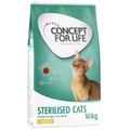 10kg Sterilised Cats Chicken Concept for Life Dry Cat Food