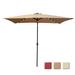 Outdoor Patio Umbrella 10 Ft x 6.5 Ft Rectangular with Crank