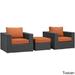 Stopover Outdoor Patio 3-piece Sectional Set