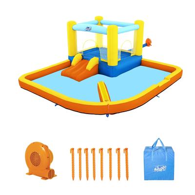 Bestway H2OGO! Beach Bounce Kids Inflatable Outdoor Water Park with Air Blower - 41.2