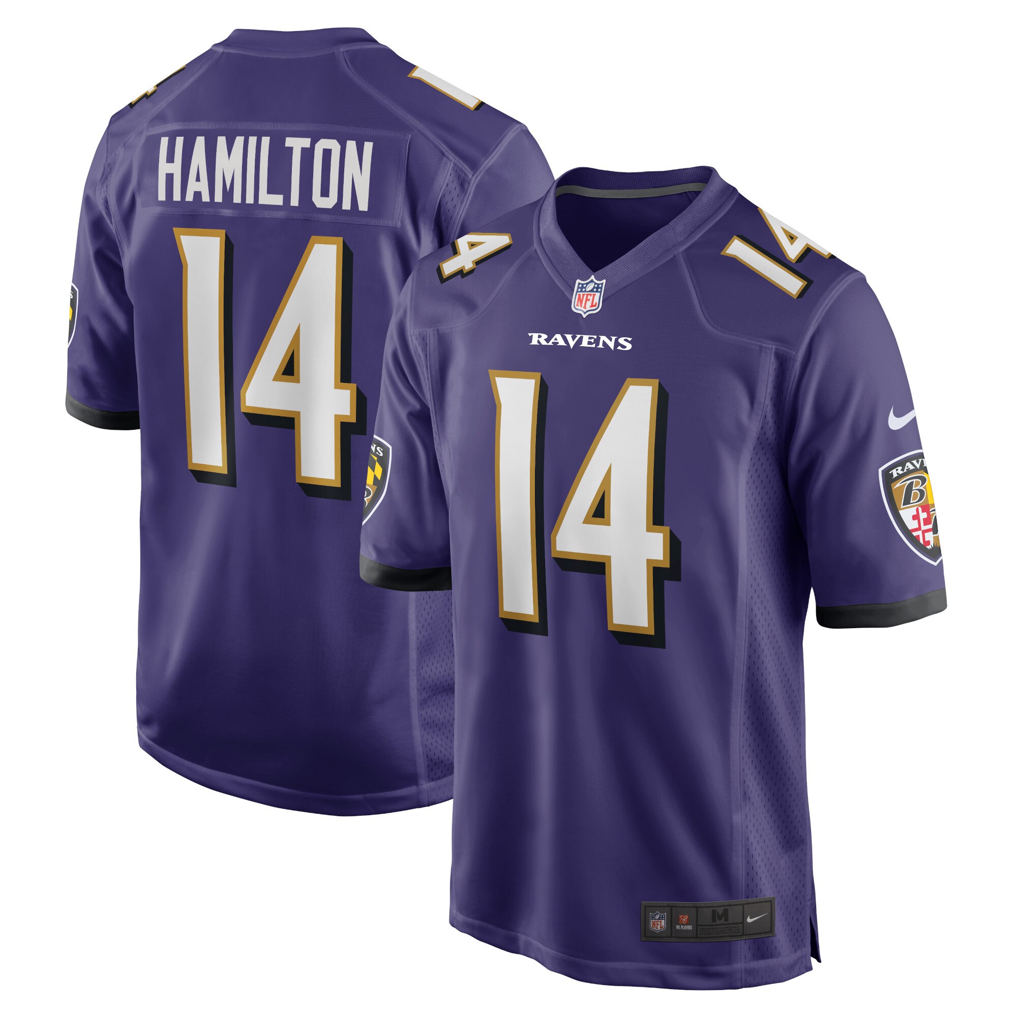 Baltimore Ravens Nike Game Heimtrikot - Lila - Kyle Hamilton - Herren Image
