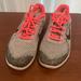 Nike Shoes | Grey/Black With Pink Laces Nike Sneakers, Size 6.5y | Color: Gray/Pink | Size: 6.5g