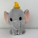 Disney Toys | Disney Parks Authentic 8" Baby Dumbo Plush Toy Stuffed Animal | Color: Gray/Yellow | Size: One Size