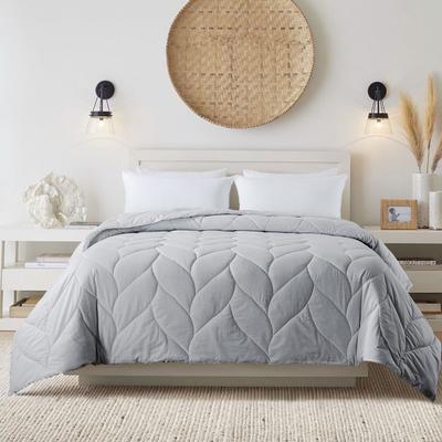 Antimicrobial Grey Down Alternative Comforter Comforters by Waverly in Grey (Size TWIN)