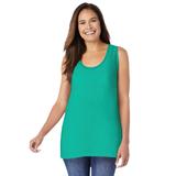 Plus Size Women's High-Low Tank by Woman Within in Pretty Jade (Size 4X) Top