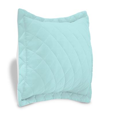 BH Studio Reversible Quilted Sham by BH Studio in Light Aqua Ivory (Size KING) Pillow