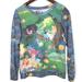 Disney Tops | Disney Alice In Wonderland Sweat Shirt Size Medium | Color: Blue | Size: M
