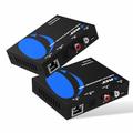 OREI Audio Over Cat5e/6 Extender Upto 1000 Feet - Extend Digital Optical Coxial Toslink Signal Over LAN Ethernet Power Over Cable for Long Distance Extension Dolby Digital, DTS 4.1, DTS-HD, PCM