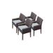 4 Venice Dining Chairs w/ Arms in Spa - TK Classics Tkc099B-Dc-2X-C-Spa