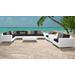 Miami 11 Piece Outdoor Wicker Patio Furniture Set 11a in Black - TK Classics Miami-11A-Black