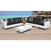 Miami 8 Piece Outdoor Wicker Patio Furniture Set 08f in Black - TK Classics Miami-08F-Black