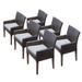 6 Belle Dining Chairs w/ Arms in Spa - TK Classics Belle-Tkc097B-Dc-3X-C-Spa